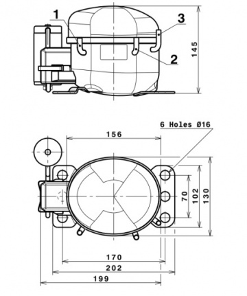 Compresor frigorific Cubigel NBC22RA (R290)